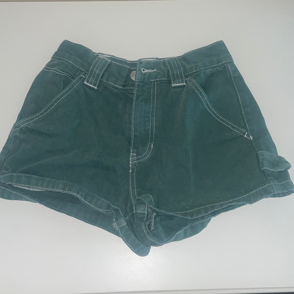 Pacsun Green Denim Shorts